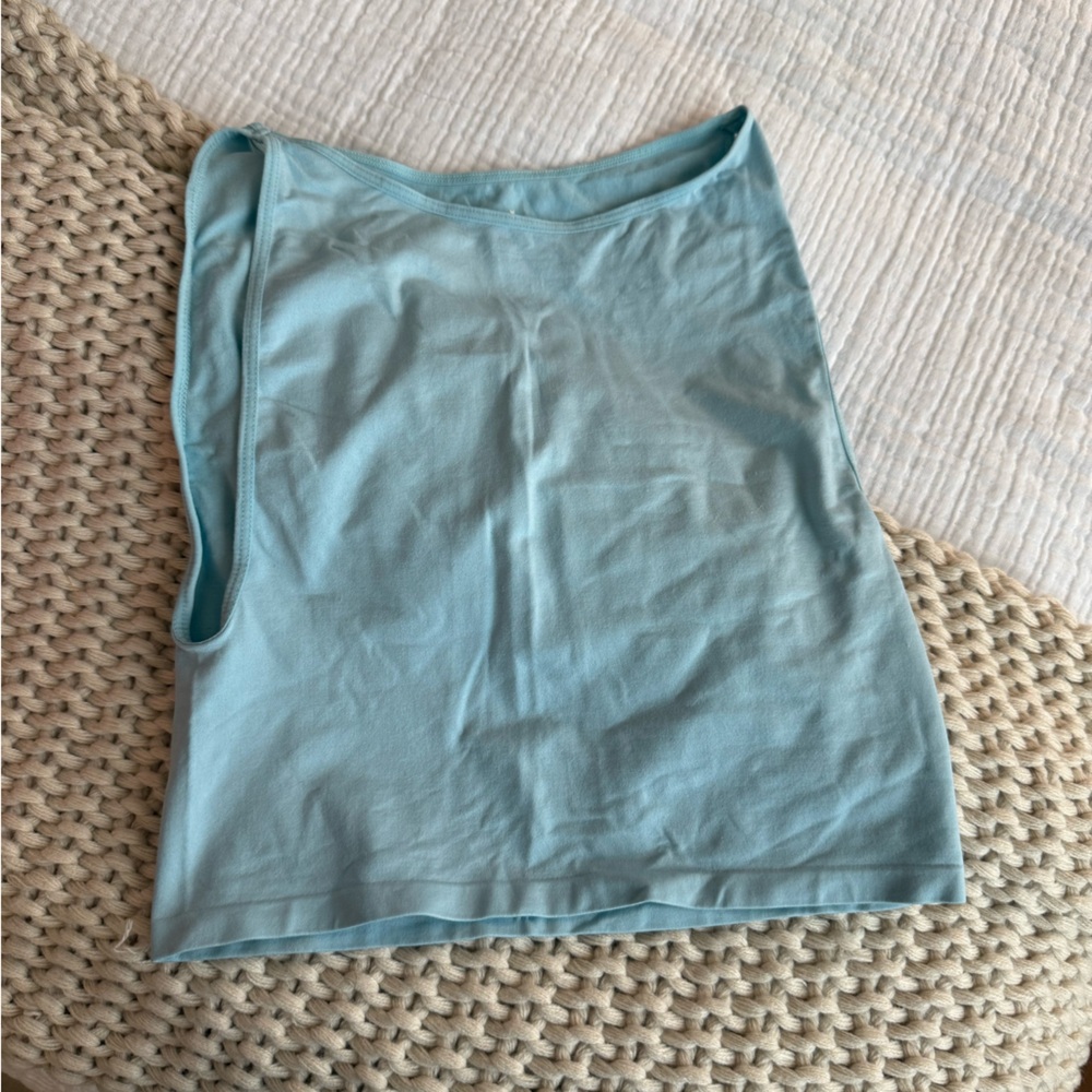 free people blue square tank